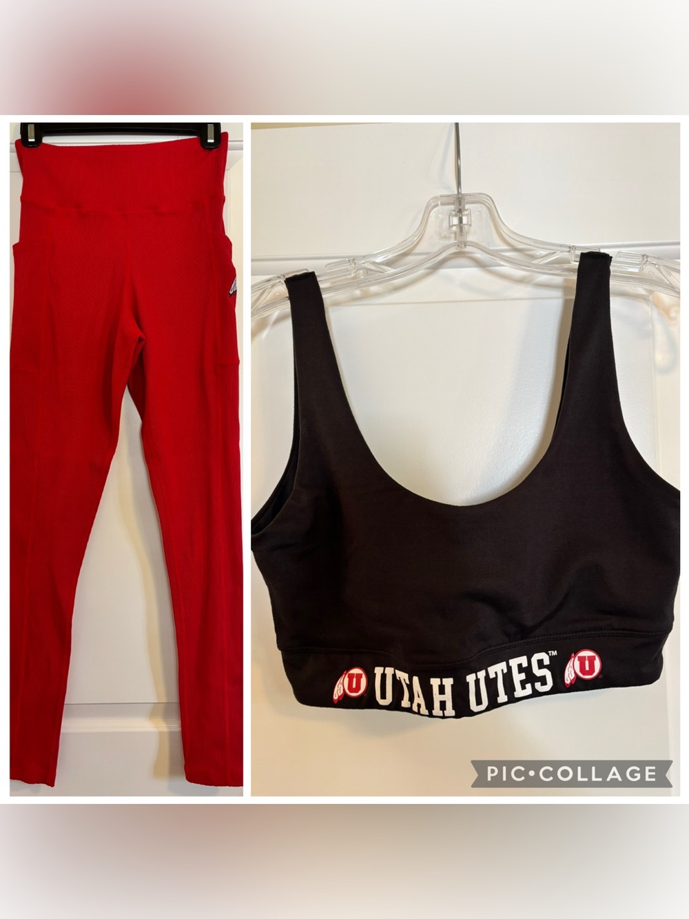 University of Utah Workout Pants & Sports Bra Set